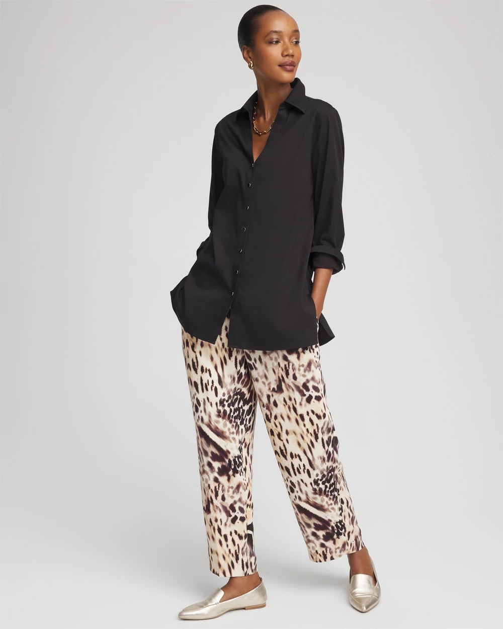 Chico's Best Price | Bengal Marks Crepe Pull-On Ankle Pants