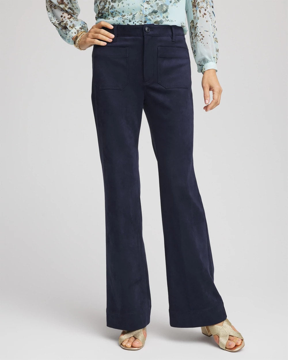Chico's Smart Buy | Faux Suede Bootcut Ankle Pants