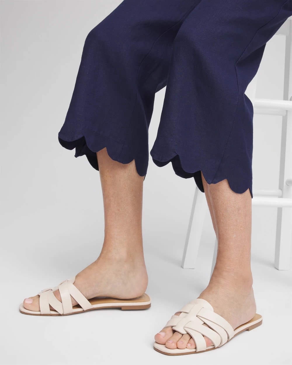 Chico's Featured | Linen Scallop Hem Crop Pants