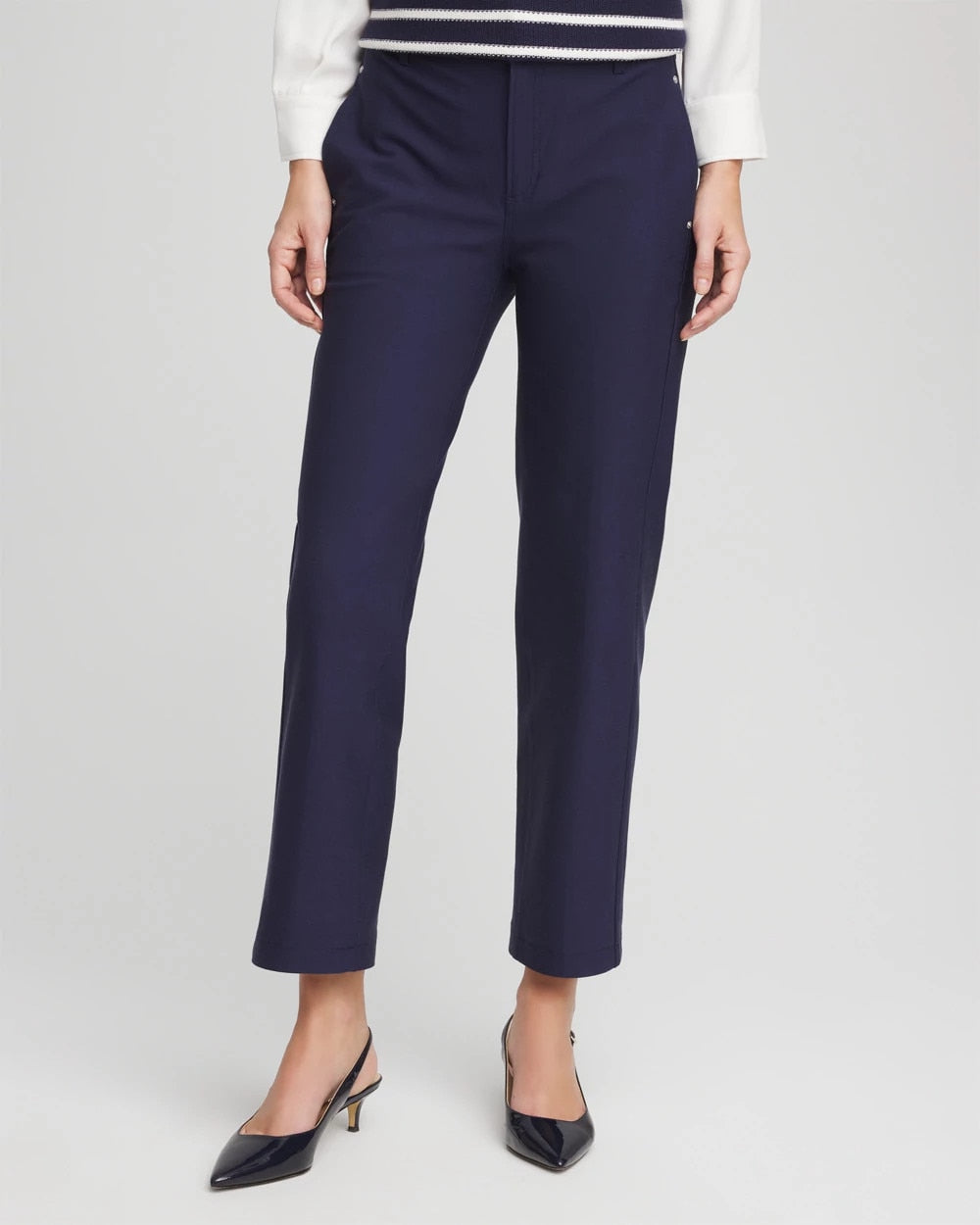 Chico's Top Pick | Cotton Straight Ankle Trousers