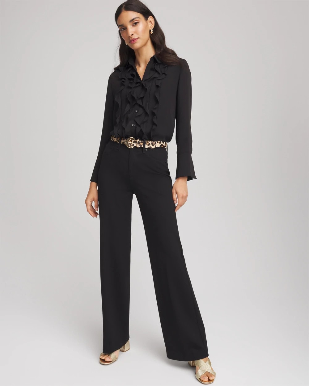 Chico's Classic | Five-Pocket Wide-Leg Ponte Pants