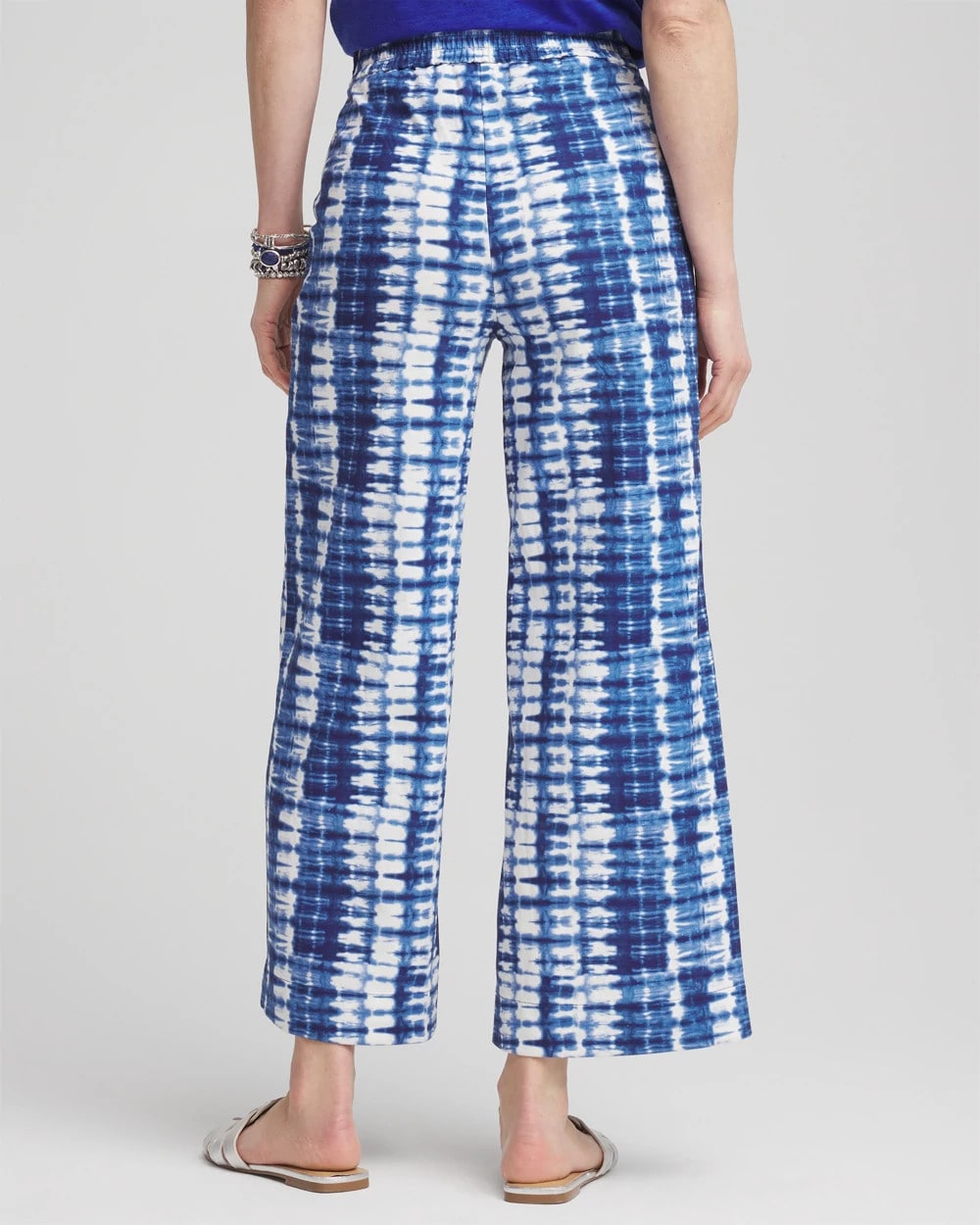 Chico's Premium | Tie-Dye Linen Cropped Pants