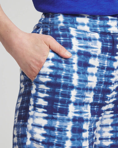 Chico's Premium | Tie-Dye Linen Cropped Pants