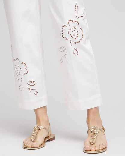 Chico's Popular | Sateen Cutout Cropped Pants