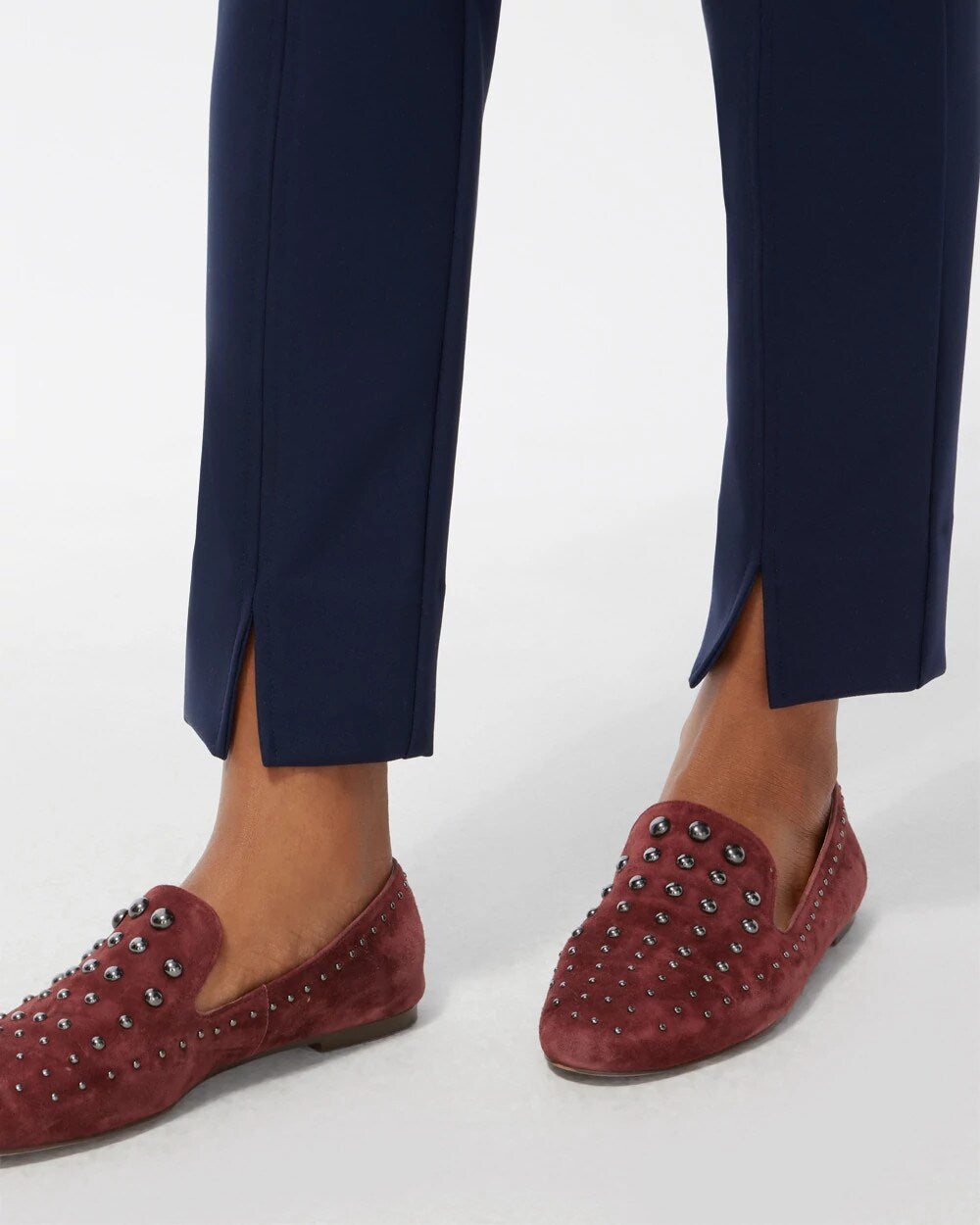 Chico's Exclusive | Bi-Stretch Front Seam Slit Ankle Pants
