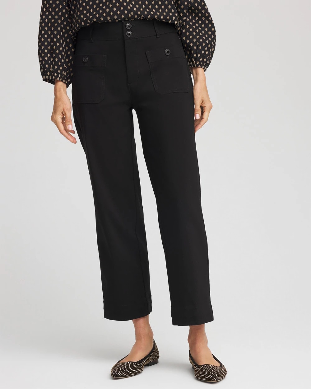 Chico's Trending | Emme Four Pocket Straight Cropped Pants