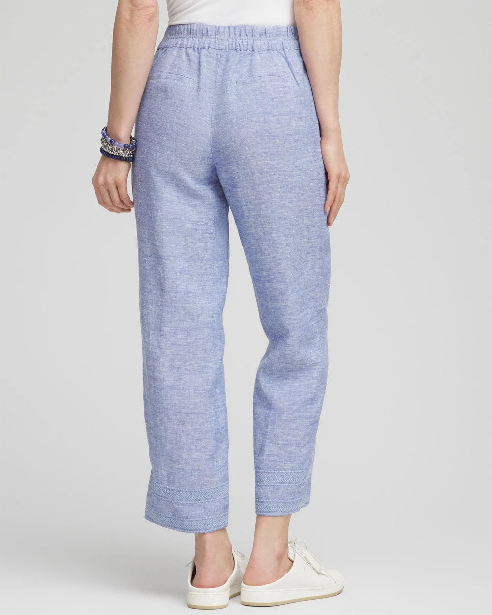 Chico's Classic | Linen Pull On Waist Cropped Pants