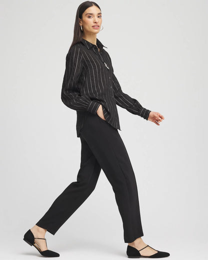 Chico's Trending | Crepe Side-Zip Tapered Ankle Pants