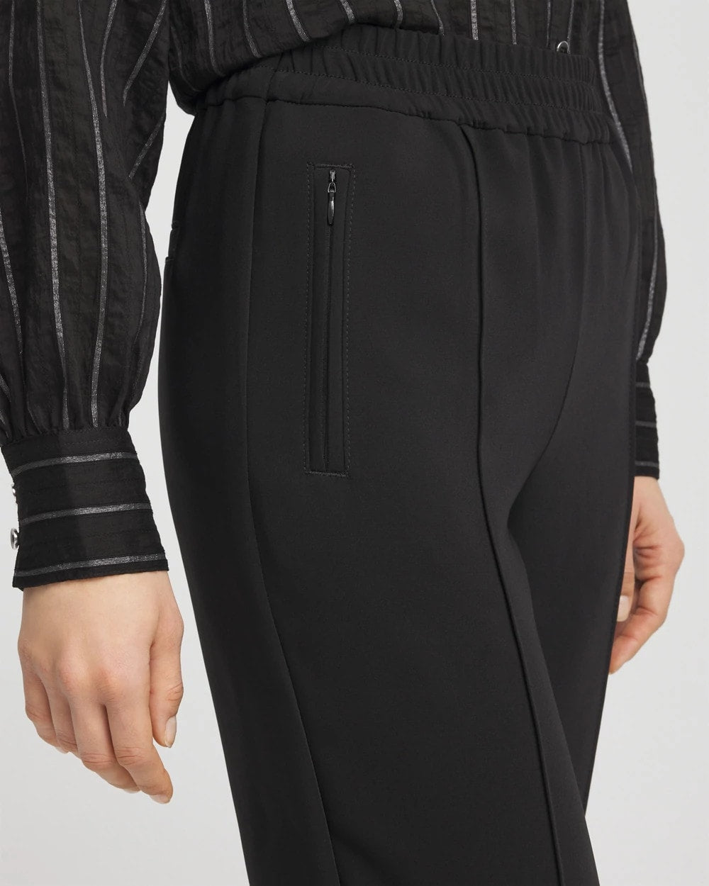 Chico's Trending | Crepe Side-Zip Tapered Ankle Pants