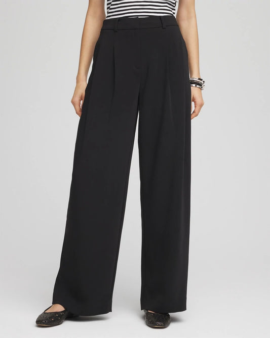 Chico's Customer Favorite | Crepe Pleated Relaxed Pants