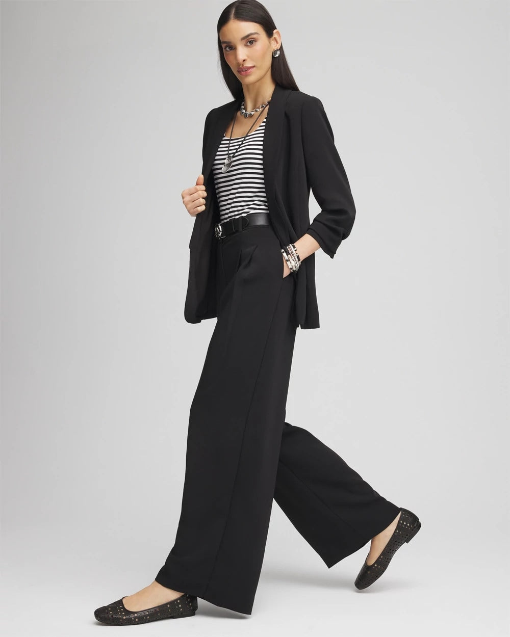 Chico's Customer Favorite | Crepe Pleated Relaxed Pants