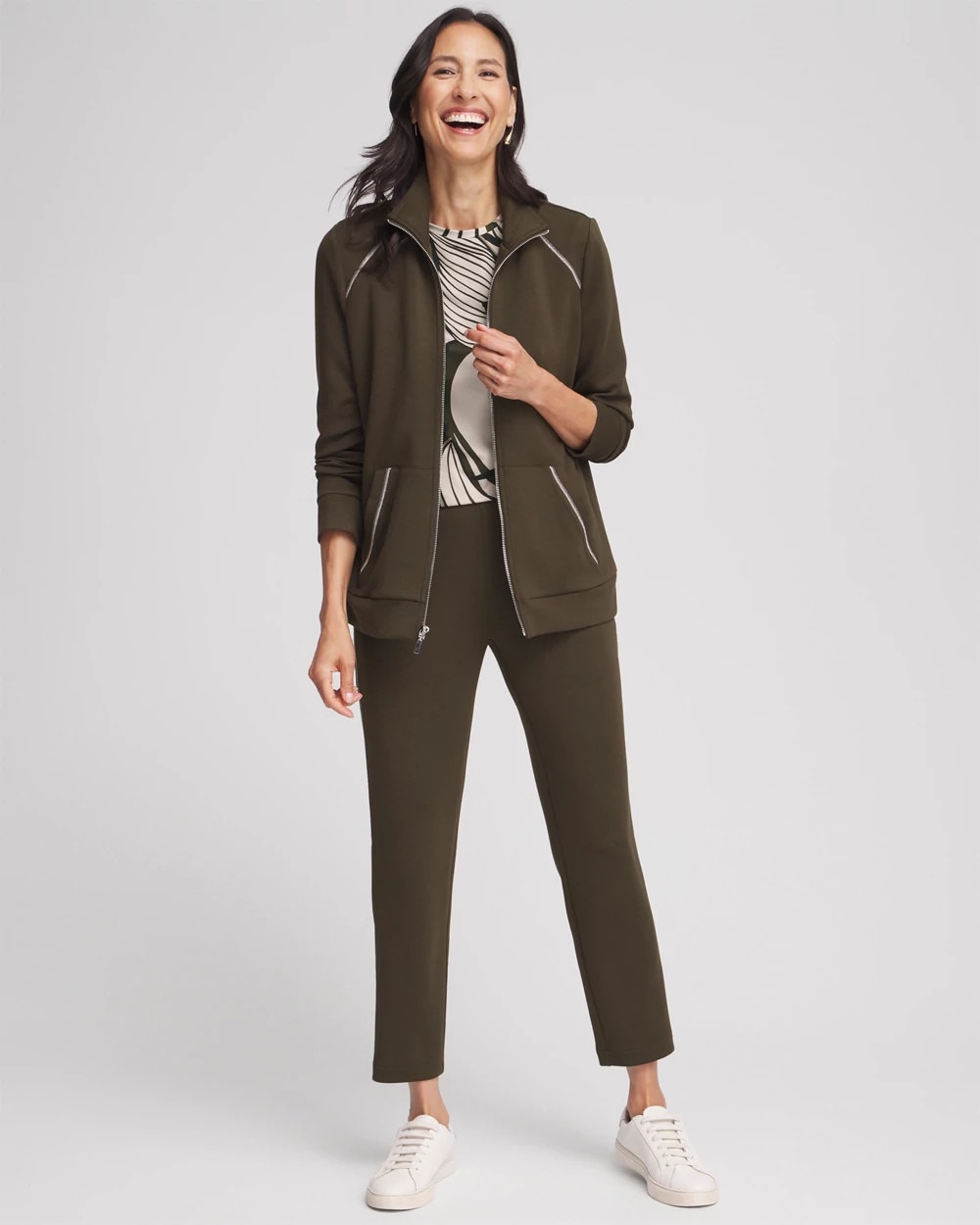 Chico's Trending | Zenergy® Caviar Bead Scuba Ankle Pants