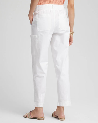 Chico's Top Pick | Poplin Pull-On Tapered-Leg Cropped Pants