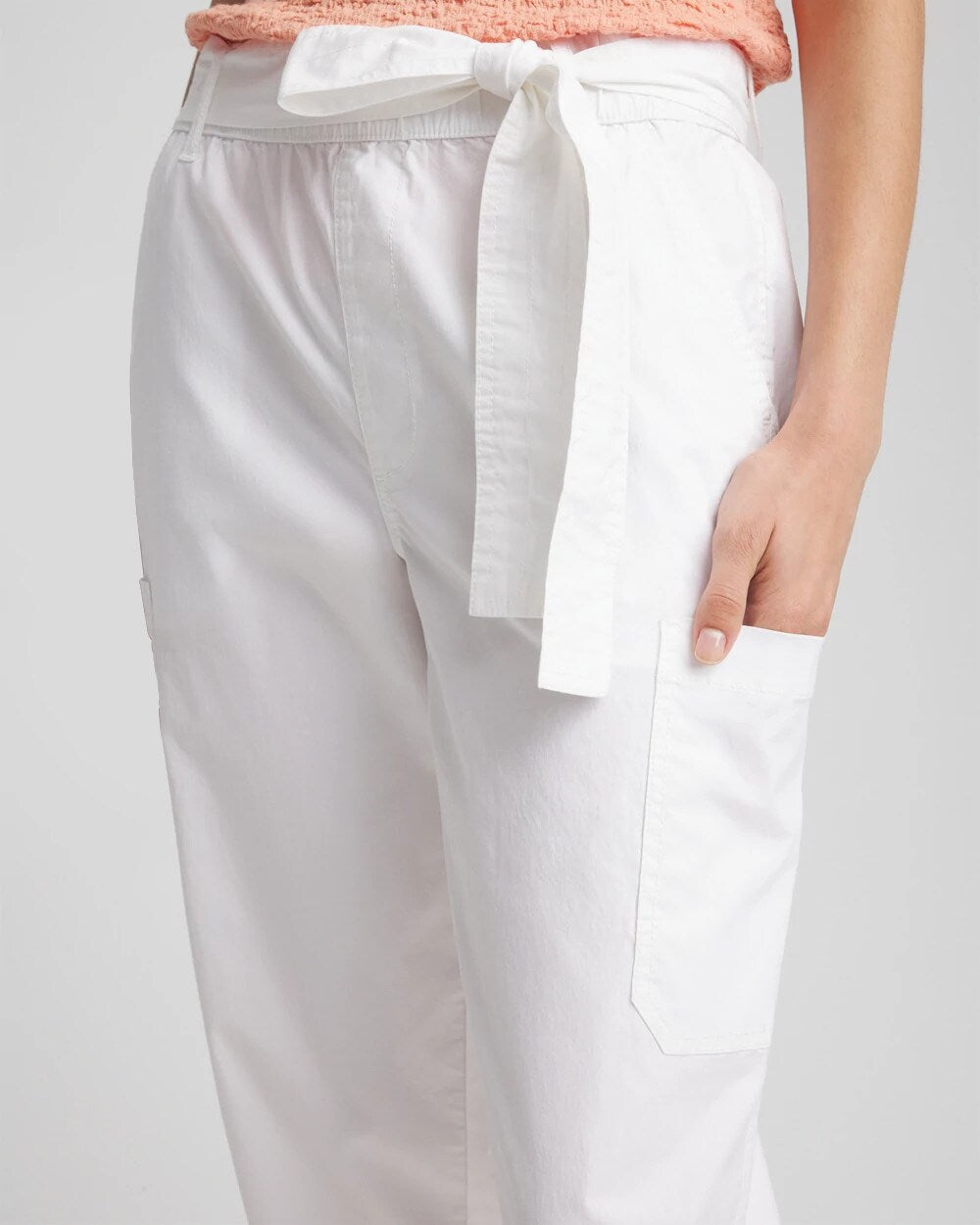 Chico's Top Pick | Poplin Pull-On Tapered-Leg Cropped Pants