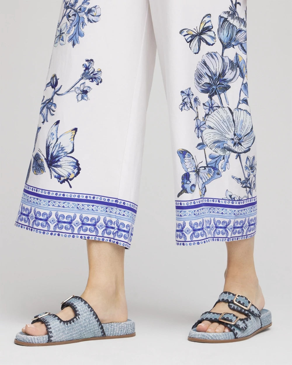 Chico's Best Price | Butterfly Pull-On Linen Cropped Pants