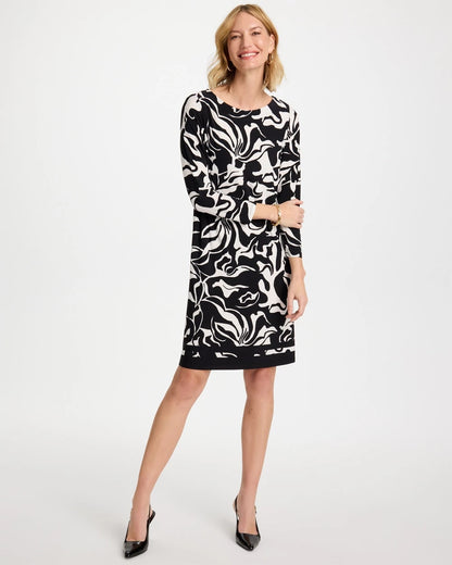 Chico's Premium | Jersey Knit Boatneck Shift Dress