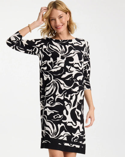 Chico's Premium | Jersey Knit Boatneck Shift Dress