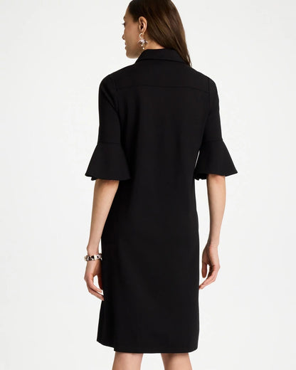 Chico's Latest | Knit Flounce Sleeve Dress