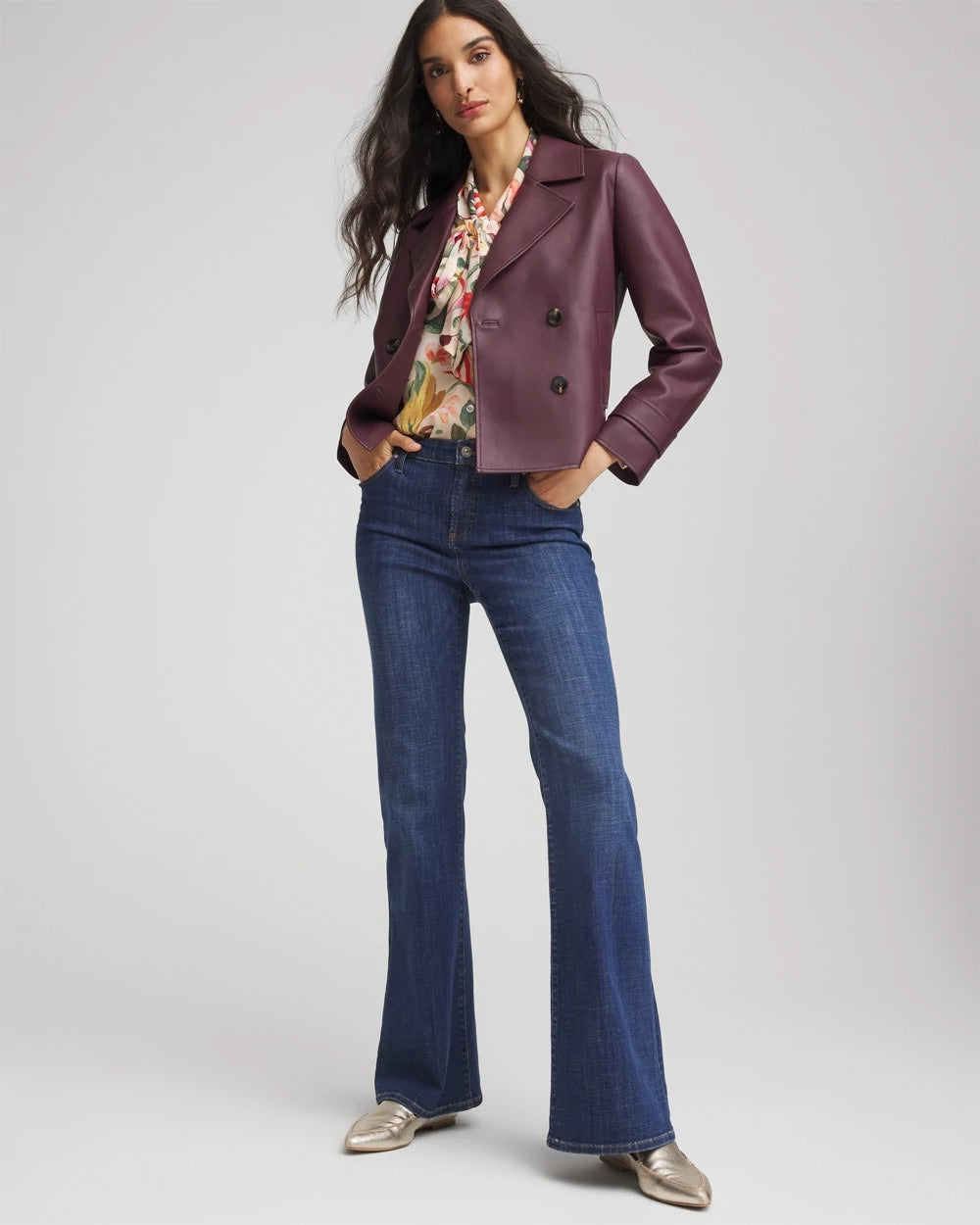 Chico's Trusted | Faux Leather Trench Coat