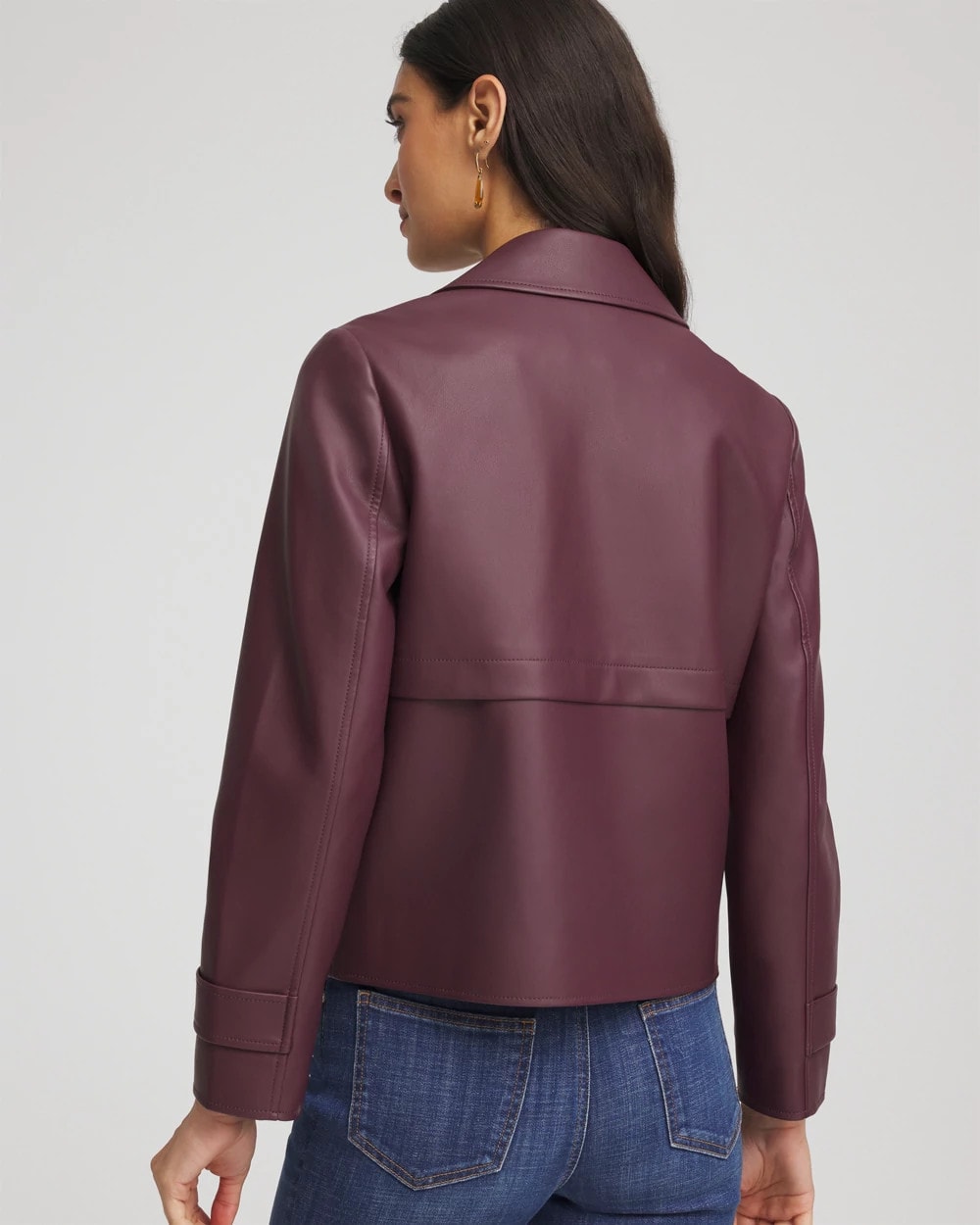 Chico's Trusted | Faux Leather Trench Coat
