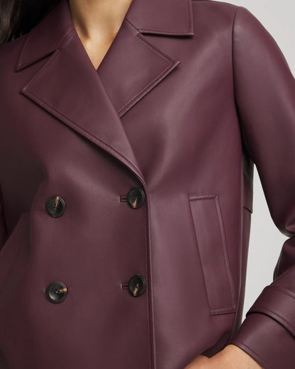 Chico's Trusted | Faux Leather Trench Coat