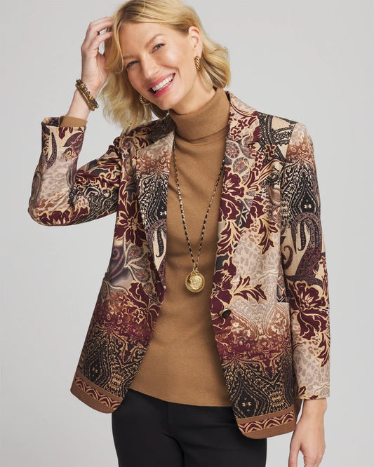 Chico's Sale | Artisanal Print Ponte Blazer