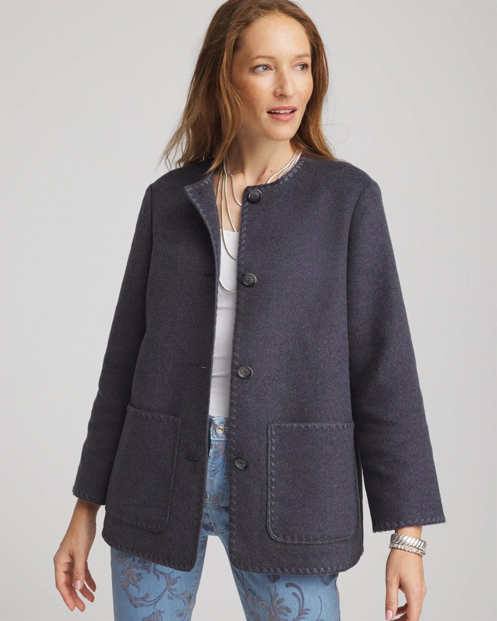 Chico's Sale | Wool Scarf Jacket
