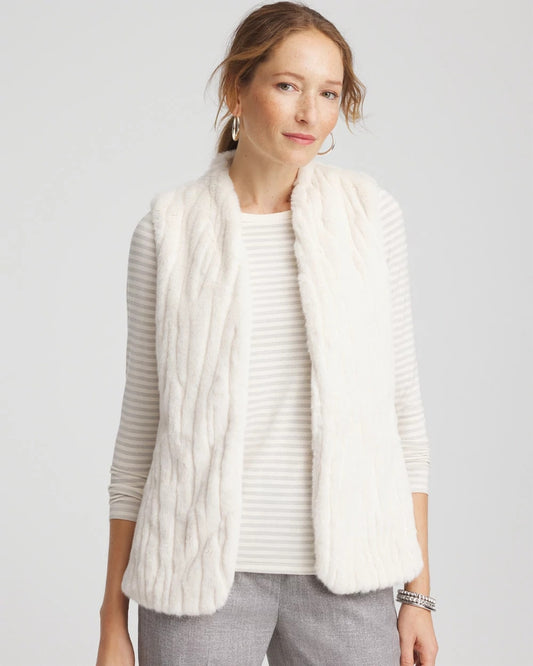 Chico's Trusted | Elongated Faux Fur Vest