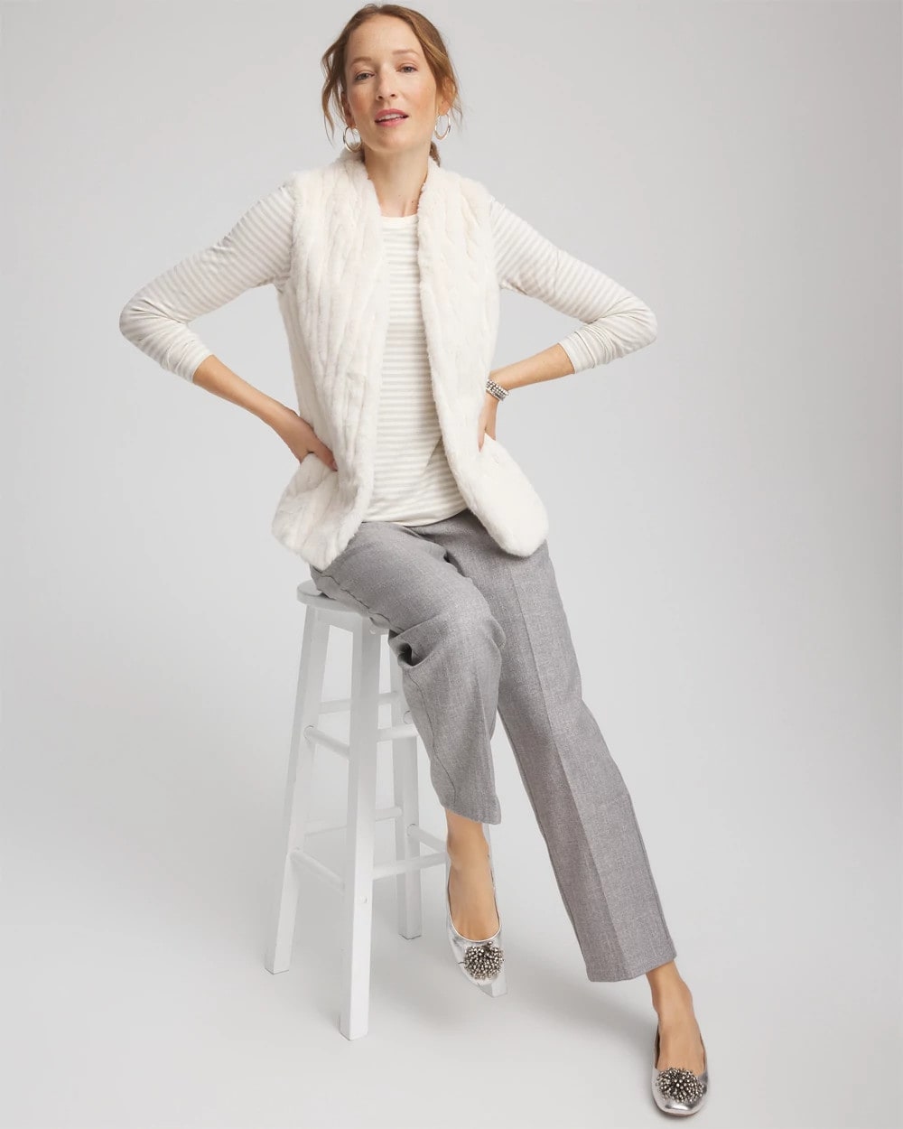 Chico's Trusted | Elongated Faux Fur Vest
