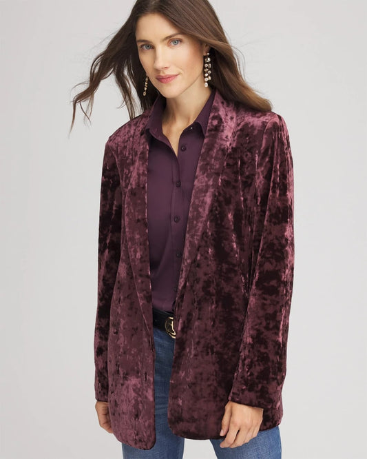 Chico's Top Pick | Crushed Velvet Blazer
