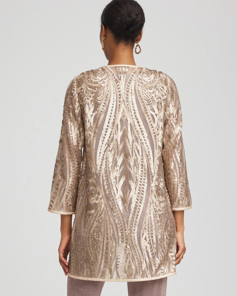 Chico's Best Seller | Travelers™ Collection Champagne Sequins Jacket