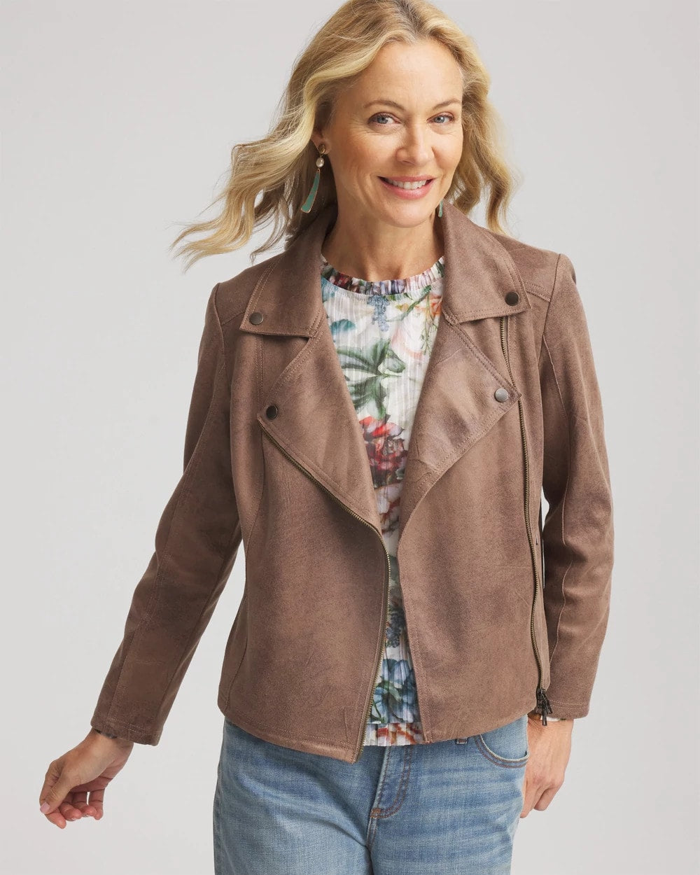 Chico's Exclusive | Suede Moto Jacket