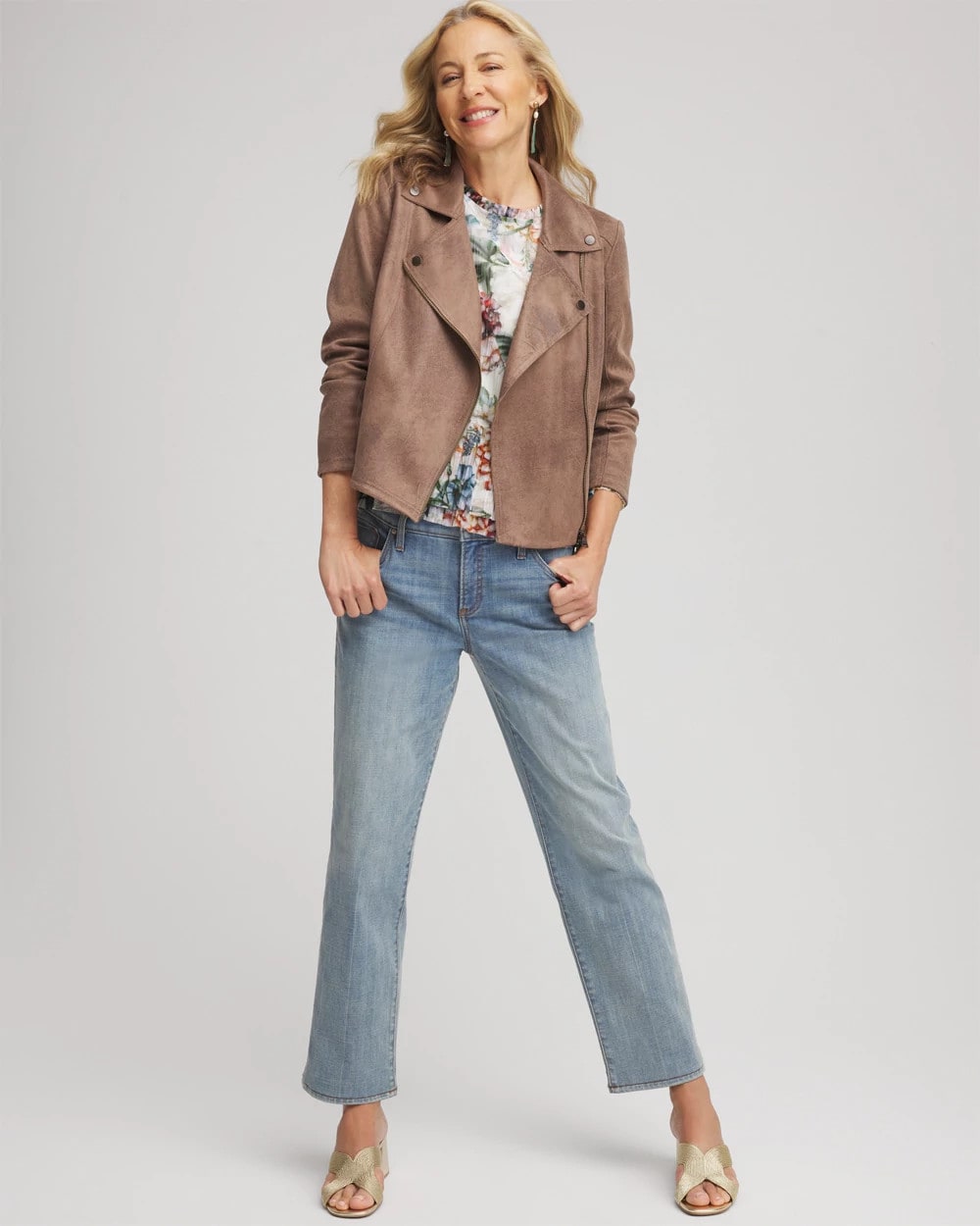 Chico's Exclusive | Suede Moto Jacket