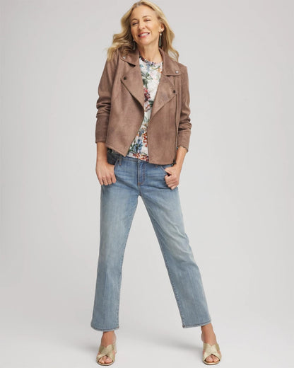 Chico's Exclusive | Suede Moto Jacket