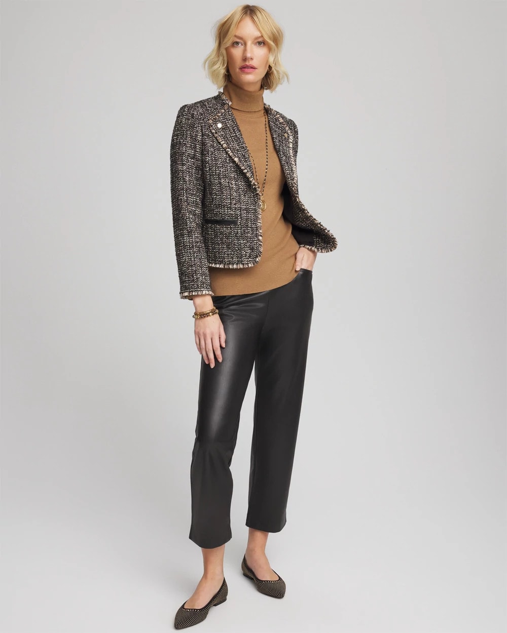 Chico's Signature | Tweed Mix Moto Jacket