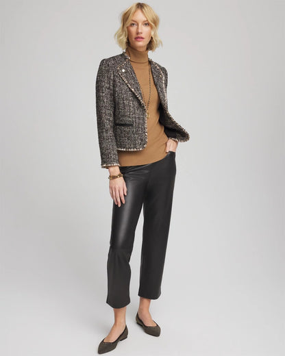 Chico's Signature | Tweed Mix Moto Jacket