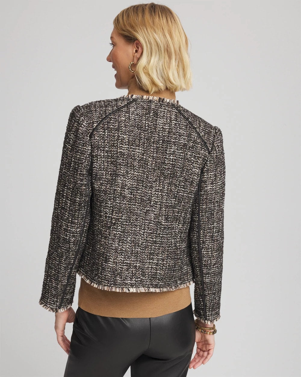 Chico's Signature | Tweed Mix Moto Jacket