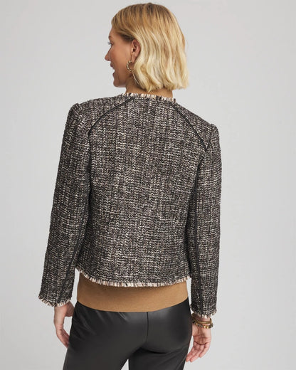 Chico's Signature | Tweed Mix Moto Jacket