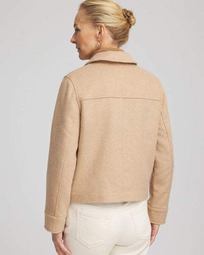 Chico's Quality | Embroidered Wool Chore Jacket