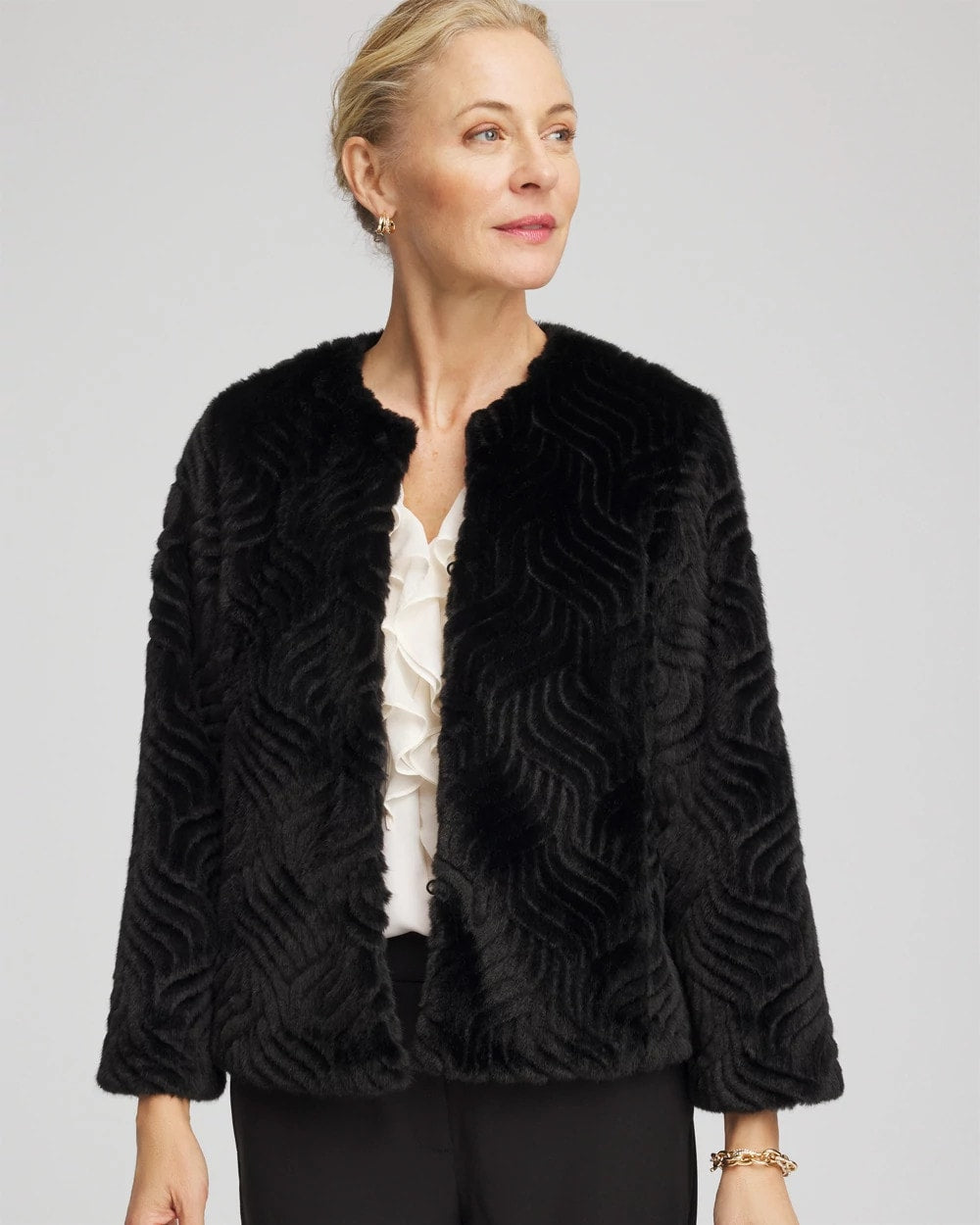 Chico's Value | Pattern Fur Jacket