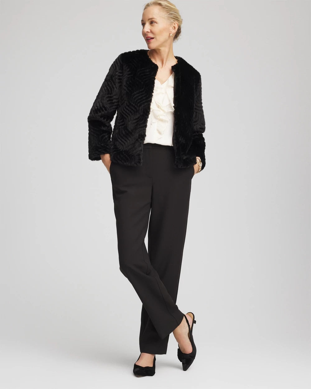 Chico's Value | Pattern Fur Jacket