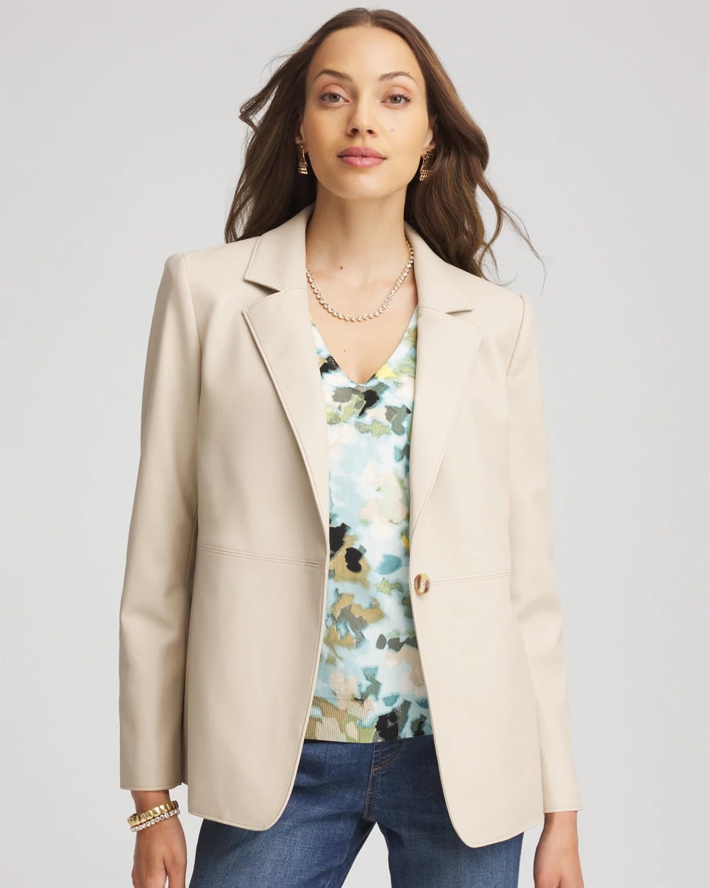 Chico's Trending | Faux Leather Blazer
