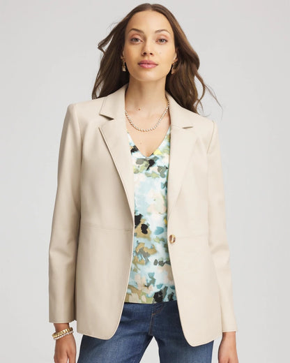 Chico's Trending | Faux Leather Blazer