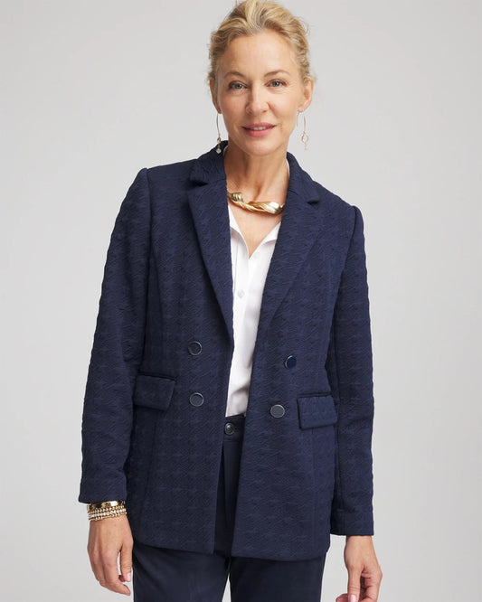 Chico's Essential | Textured Single-Breasted Knit Blazer