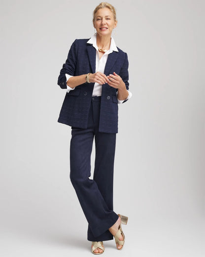 Chico's Essential | Textured Single-Breasted Knit Blazer