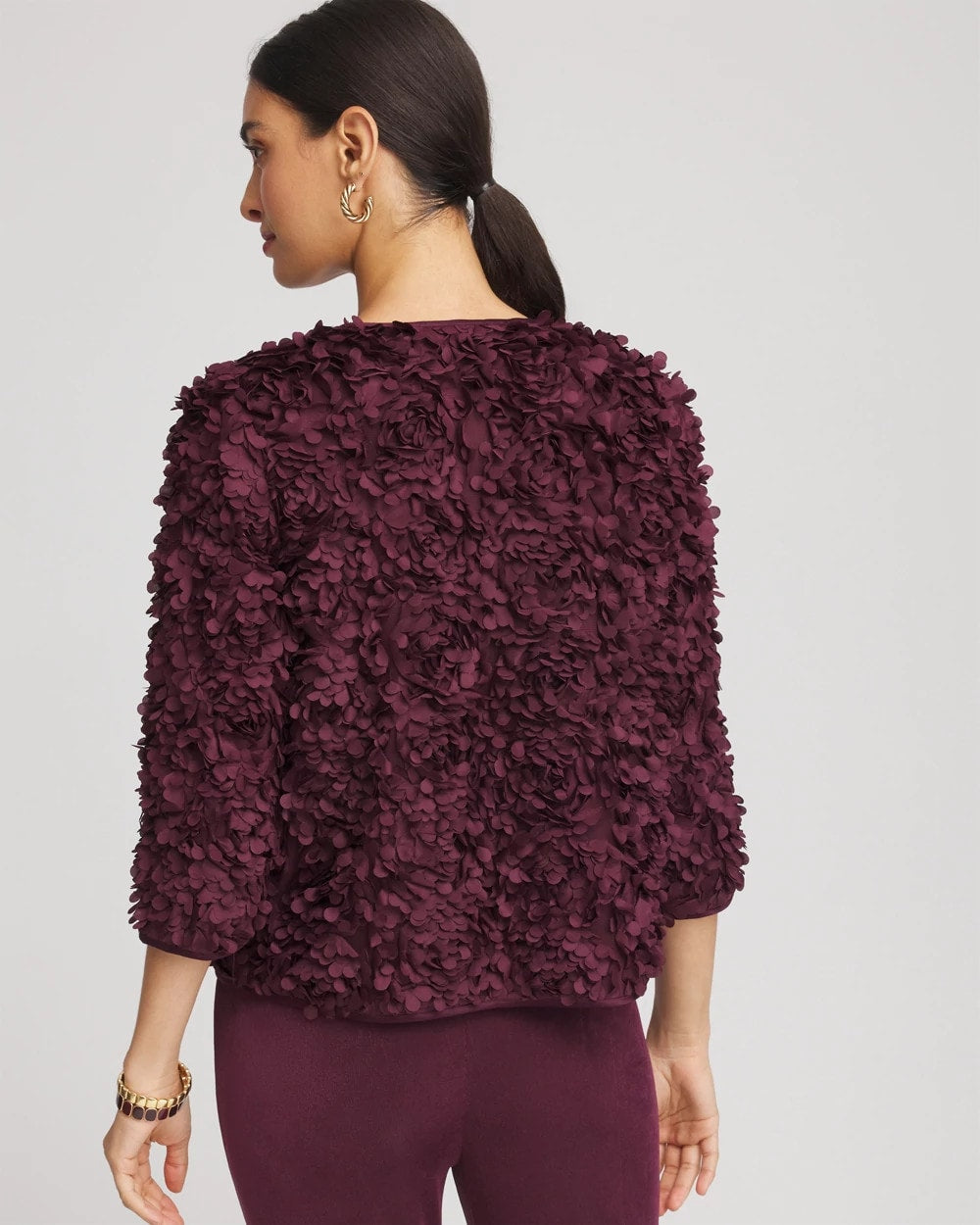 Chico's Quality | Travelers™ Collection Textured Rosette Jacket