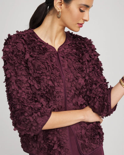 Chico's Quality | Travelers™ Collection Textured Rosette Jacket