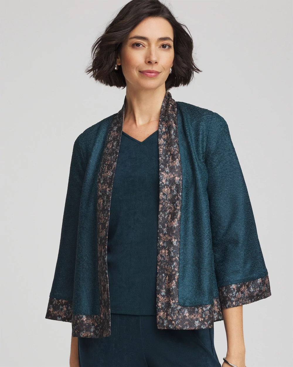 Chico's New | Travelers™ Collection Crystal Crushed Reversible Jacket