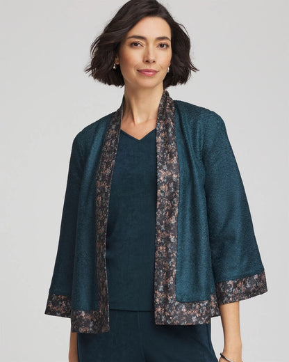 Chico's New | Travelers™ Collection Crystal Crushed Reversible Jacket