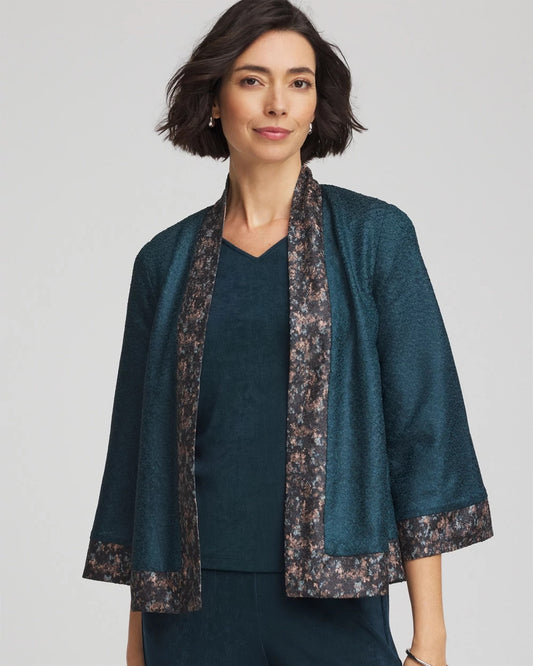 Chico's New | Travelers™ Collection Crystal Crushed Reversible Jacket